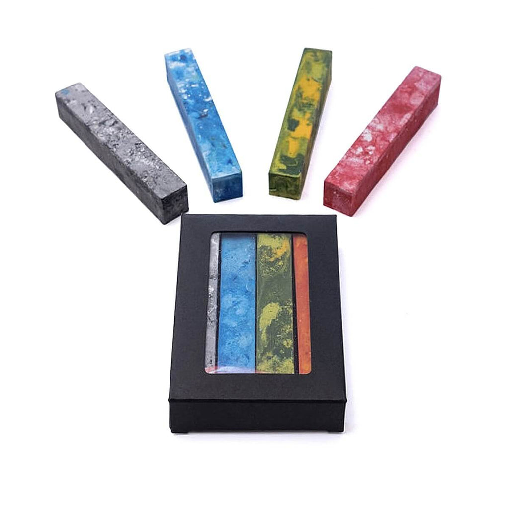 Handmade Marbled Beeswax Crayons elseware unplug