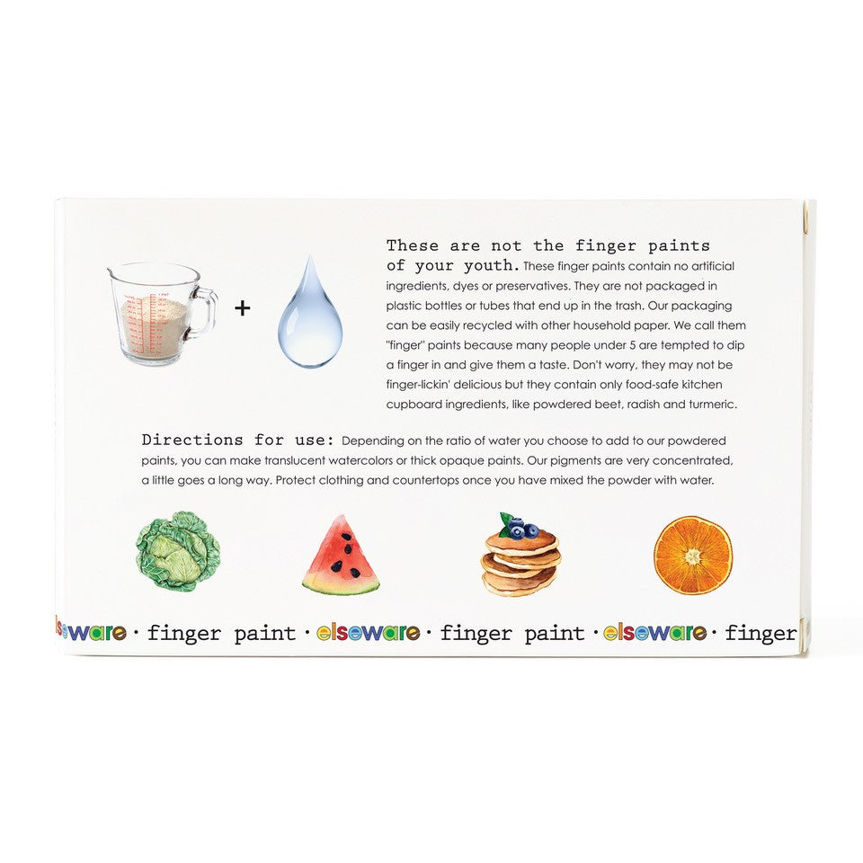 All-Natural Finger Paint – Long Lasting, Shelf Stable Non-Toxic elseware unplug