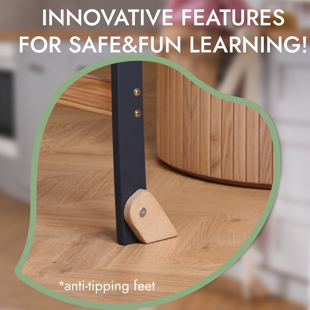 Toddler Learning Tower: Step stool for Kids - Graphite Goodevas B2B