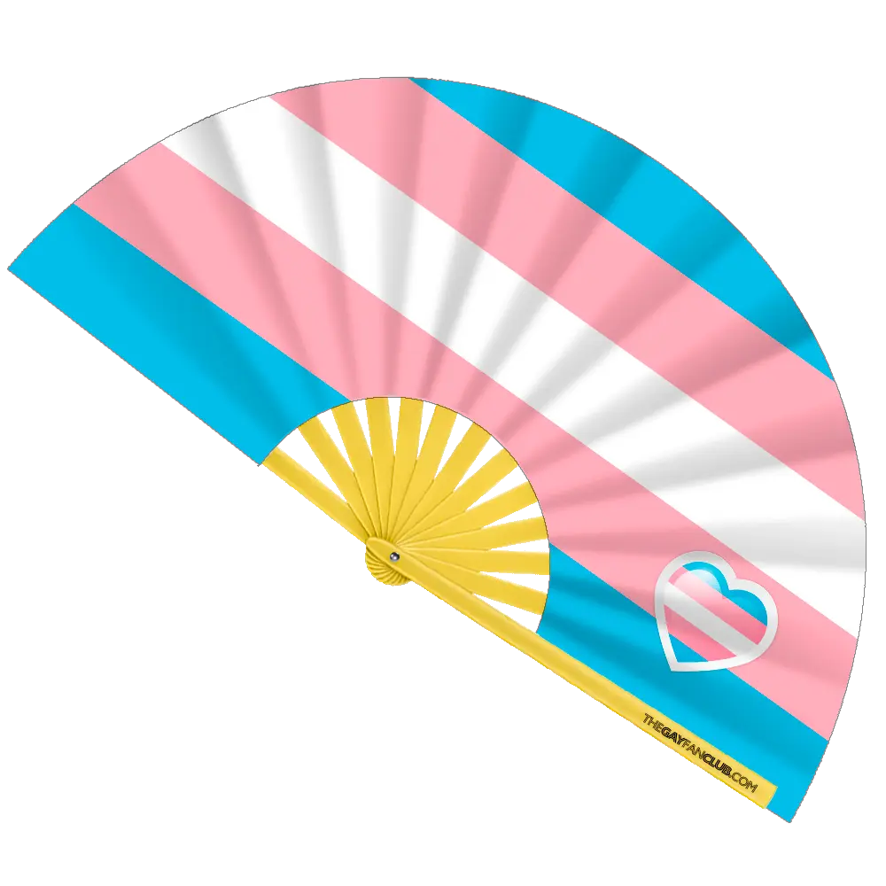 Trans Pride Flag Fan The Gay Fan Club