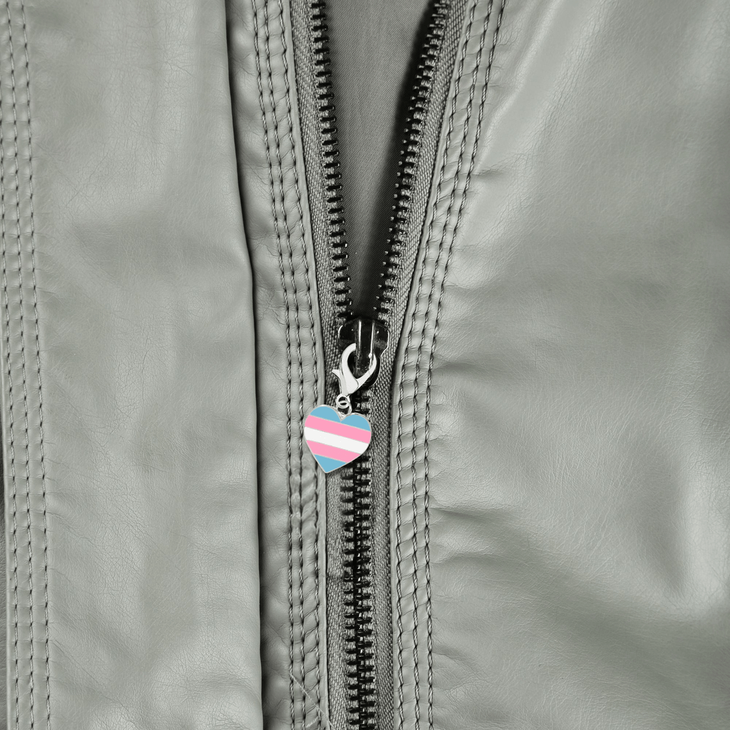 Transgender Flag Heart Hanging Charms The Awareness Company