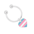 Transgender Flag Heart Horseshoe Key Chains The Awareness Company