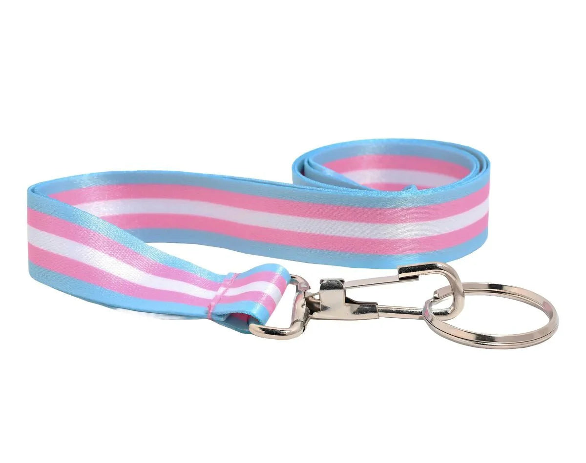 10 Pack Transgender Flag Lanyards The Awareness Company