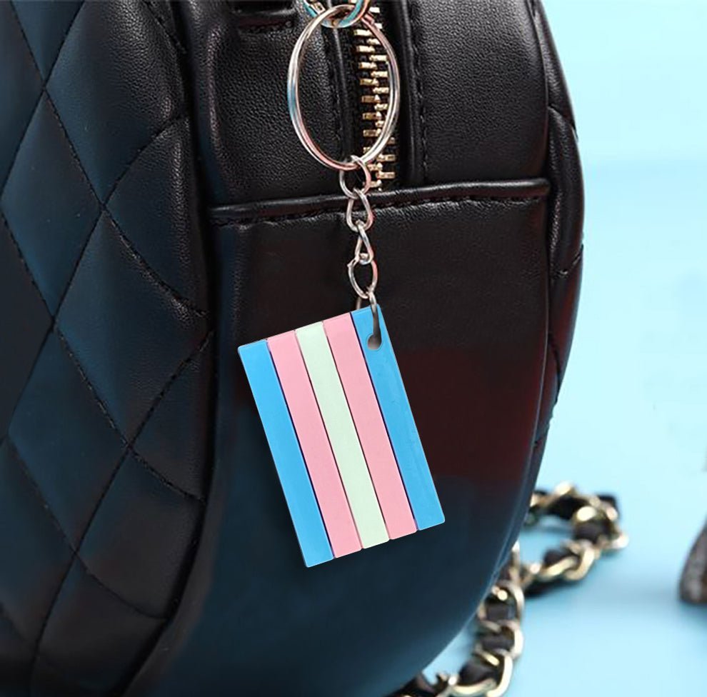 25 Pack Transgender Pride Flag Keychains The Awareness Company