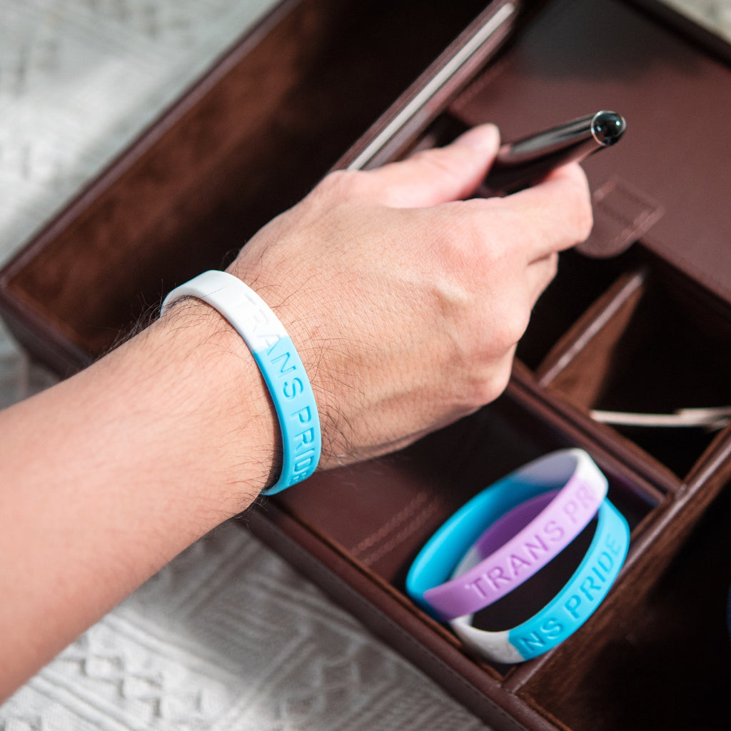 Transgender PRIDE Silicone Bracelets The Awareness Company