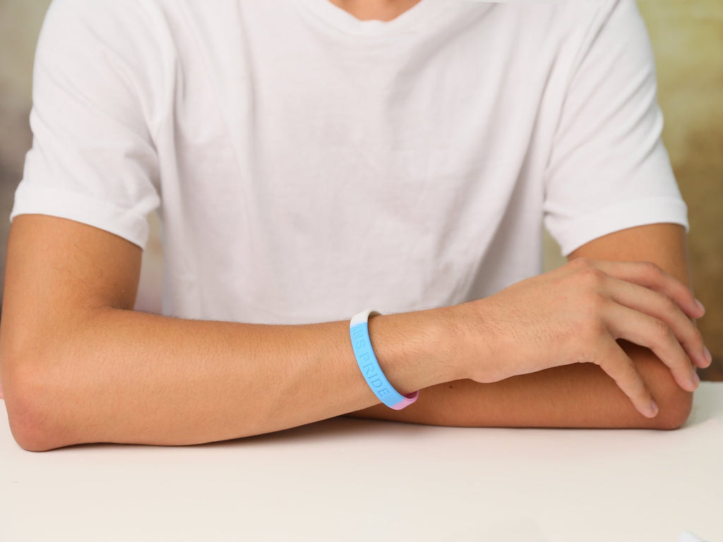 Transgender PRIDE Silicone Bracelets The Awareness Company