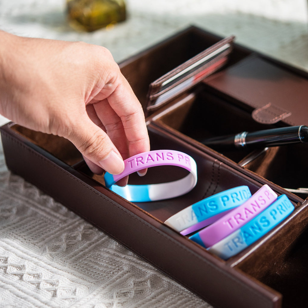 Transgender PRIDE Silicone Bracelets The Awareness Company