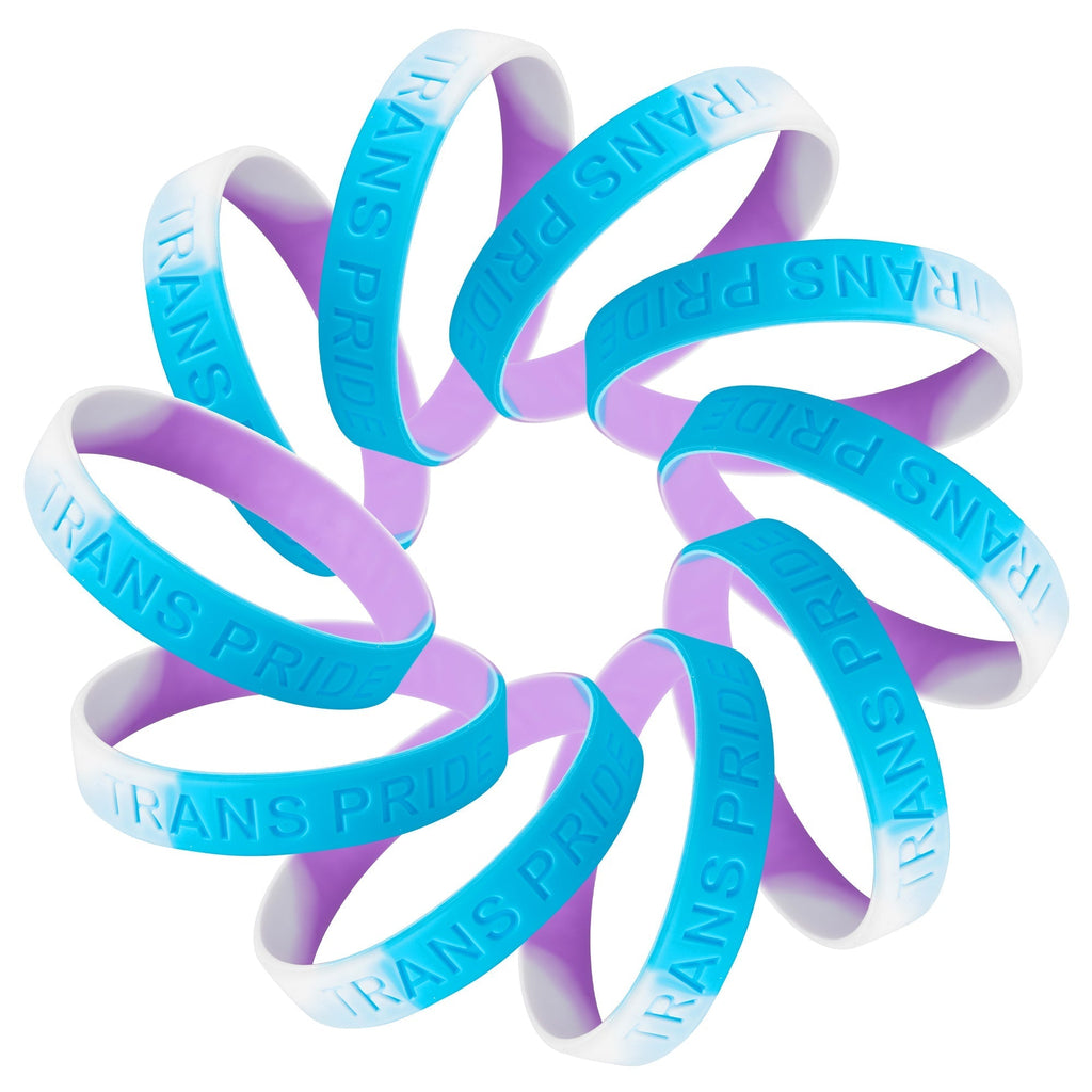Transgender PRIDE Silicone Bracelets The Awareness Company