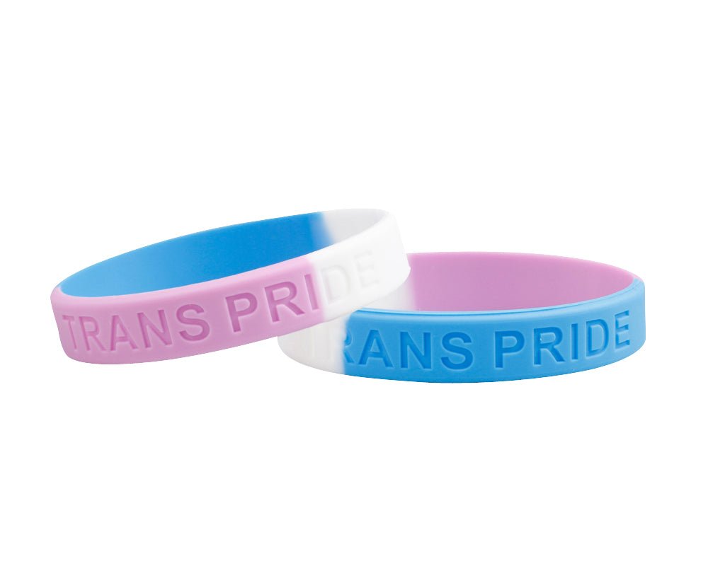 Transgender PRIDE Silicone Bracelets The Awareness Company