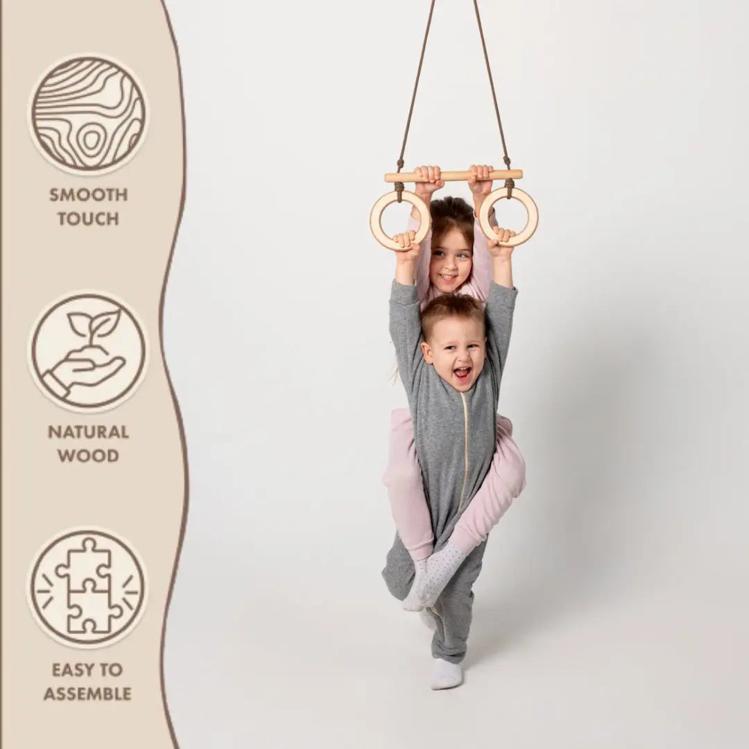 Trapeze swing bar with rings Goodevas B2B