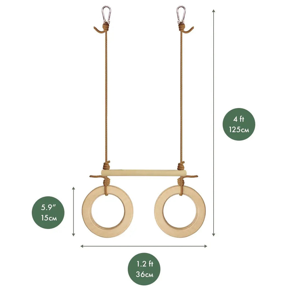 Trapeze swing bar with rings Goodevas B2B
