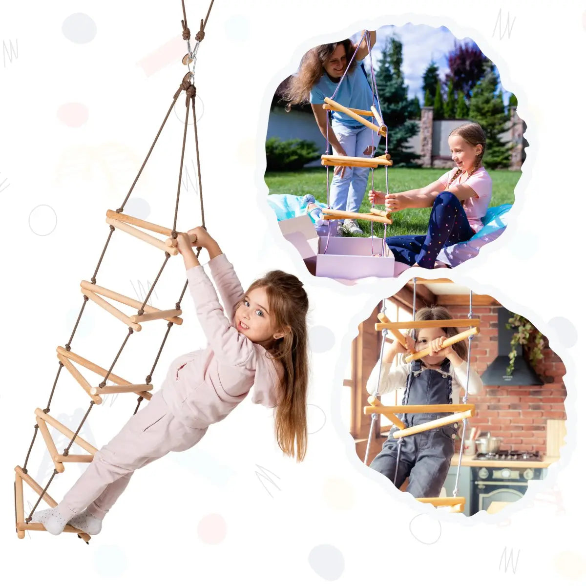 Triangle rope ladder for kids Goodevas B2B