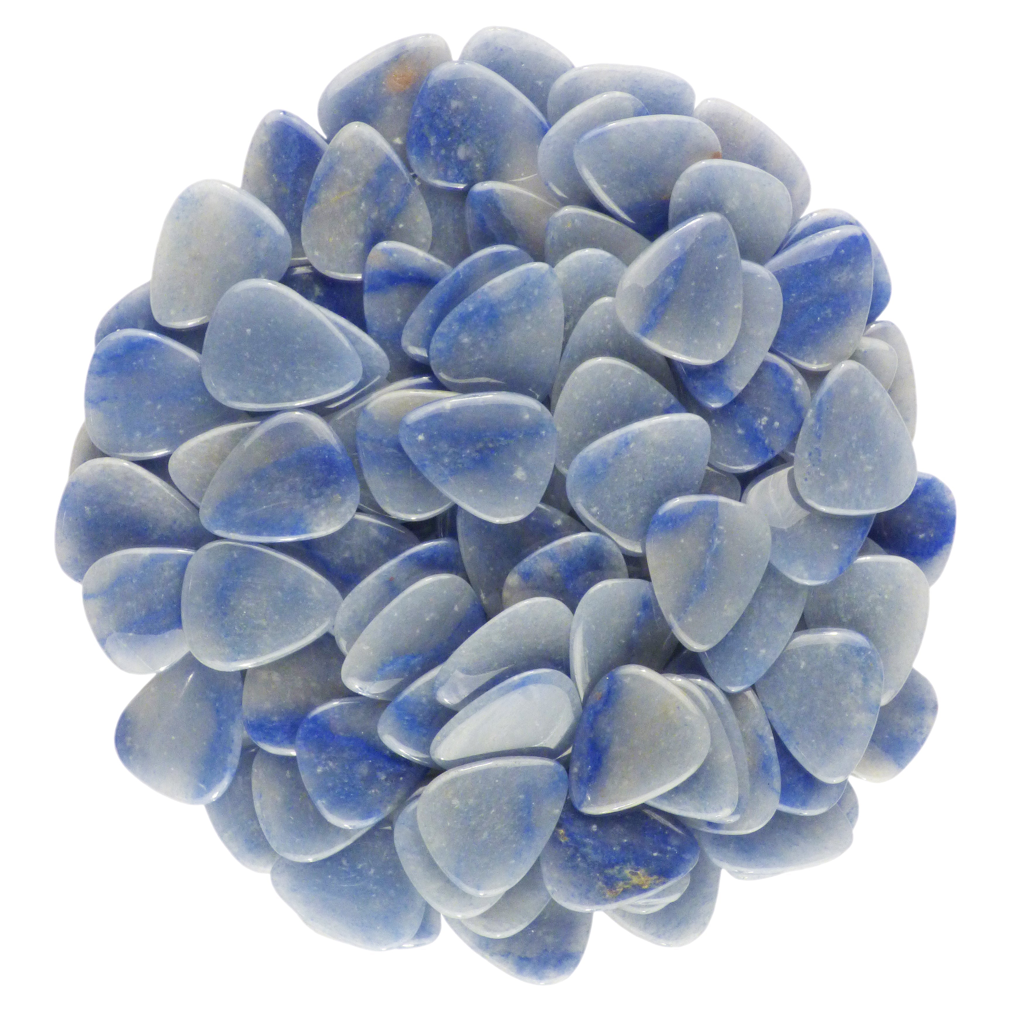 Blue Aventurine Stone Guitar Or Bass Pick - 3.0 mm Ultra Heavy Gauge - 351 Shape - Specialty Handmade Gemstone Exotic Plectrum Exotic Plectrums