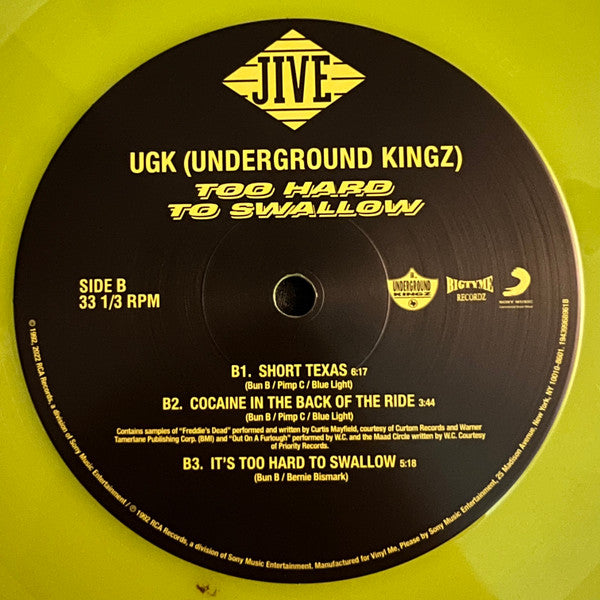 UGK - Too Hard to Swallow (2xCOLOR VINYL / VMP) | Mint (M) Mint (M) Love Vinyl Records