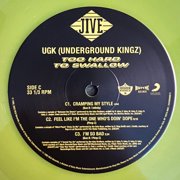 UGK - Too Hard to Swallow (2xCOLOR VINYL / VMP) | Mint (M) Mint (M) Love Vinyl Records