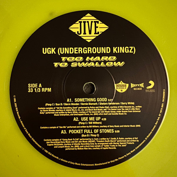 UGK - Too Hard to Swallow (2xCOLOR VINYL / VMP) | Mint (M) Mint (M) Love Vinyl Records