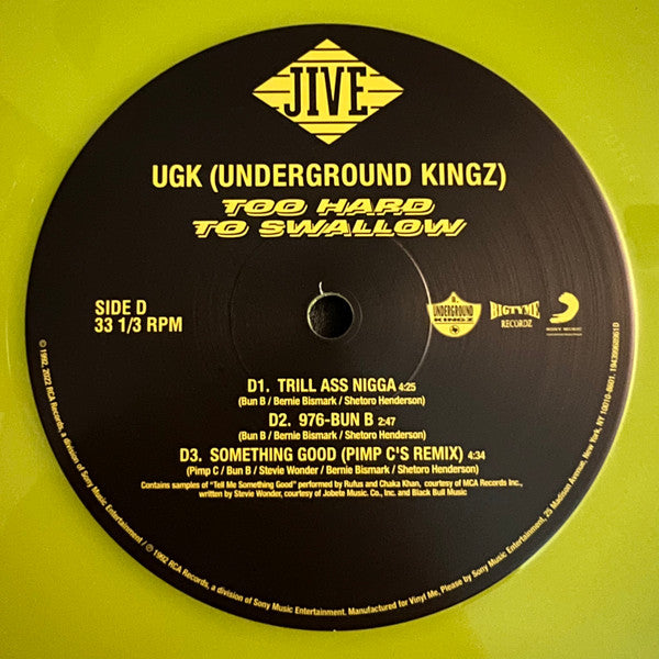 UGK - Too Hard to Swallow (2xCOLOR VINYL / VMP) | Mint (M) Mint (M) Love Vinyl Records