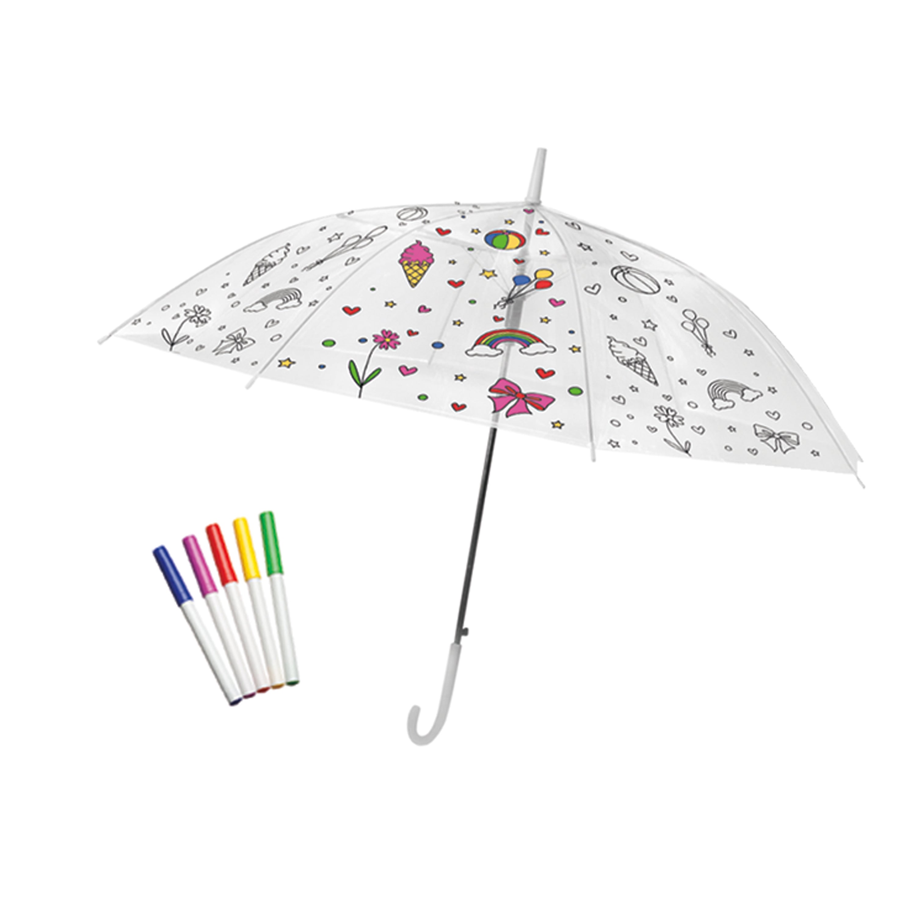 Color an Umbrella Kit Colours Crafts