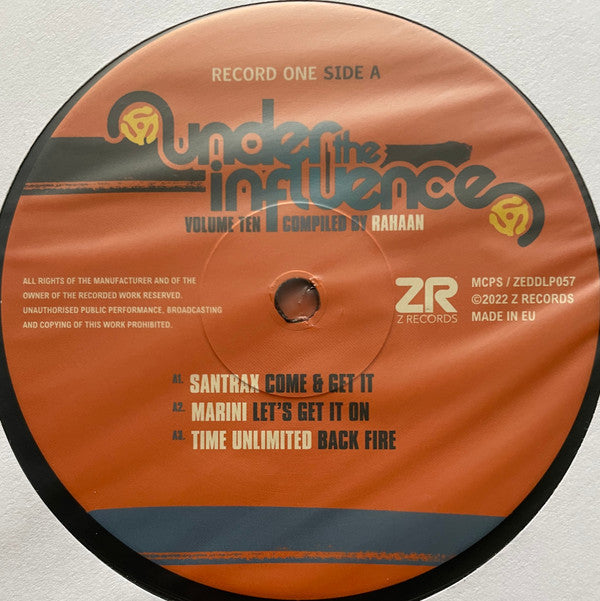 Under The Influence Volume Ten (A Collection Of Rare Funk & Disco) | Mint (M) Mint (M) Love Vinyl Records
