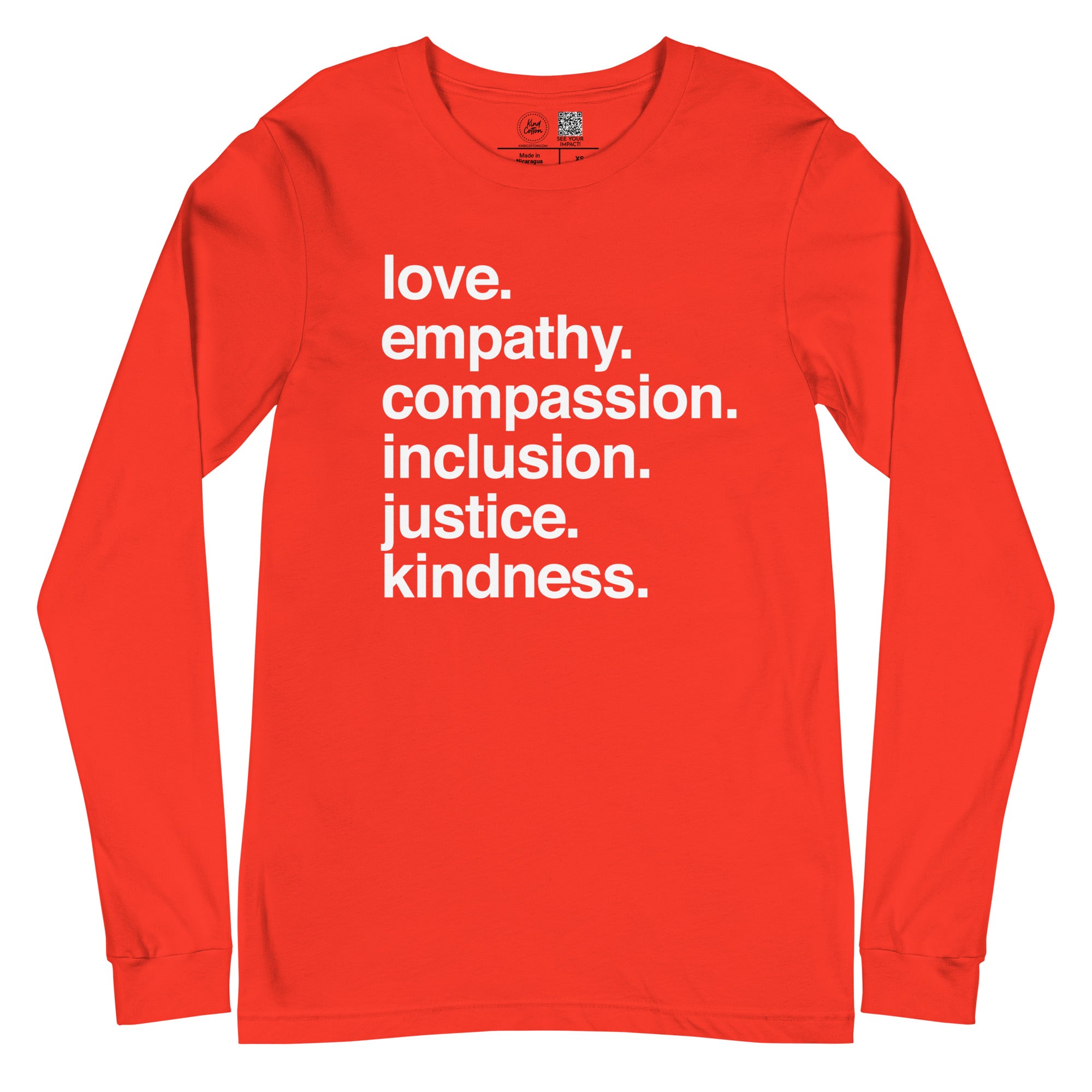 'Kindness Is' Classic Long Sleeve Kind Cotton