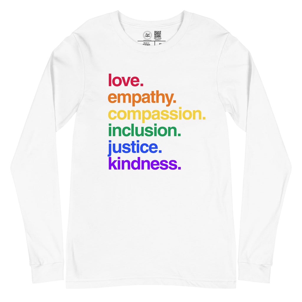 'Kindness Is' Pride Classic Long Sleeve Kind Cotton