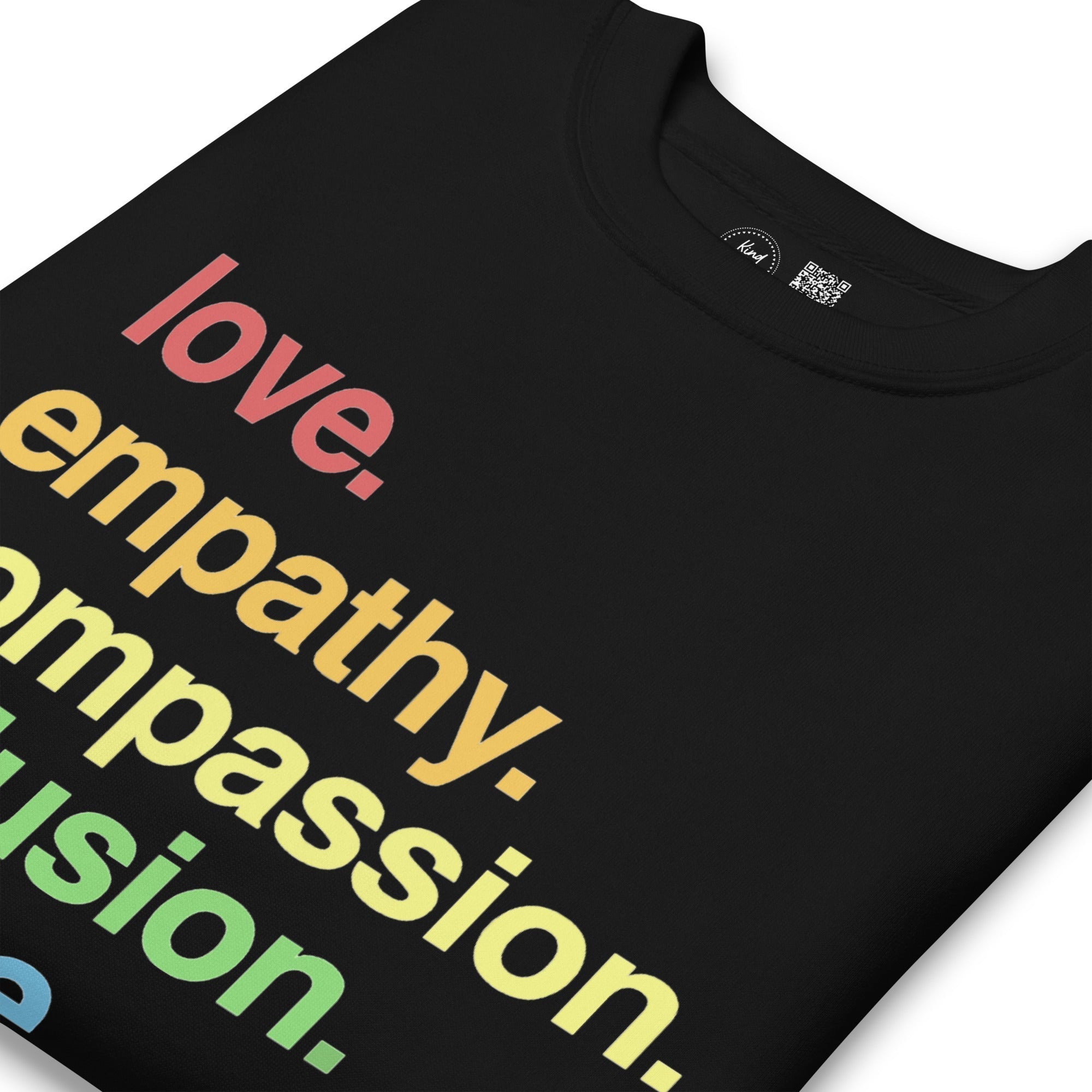'Kindness Is' Pride Crewneck Sweatshirt Kind Cotton