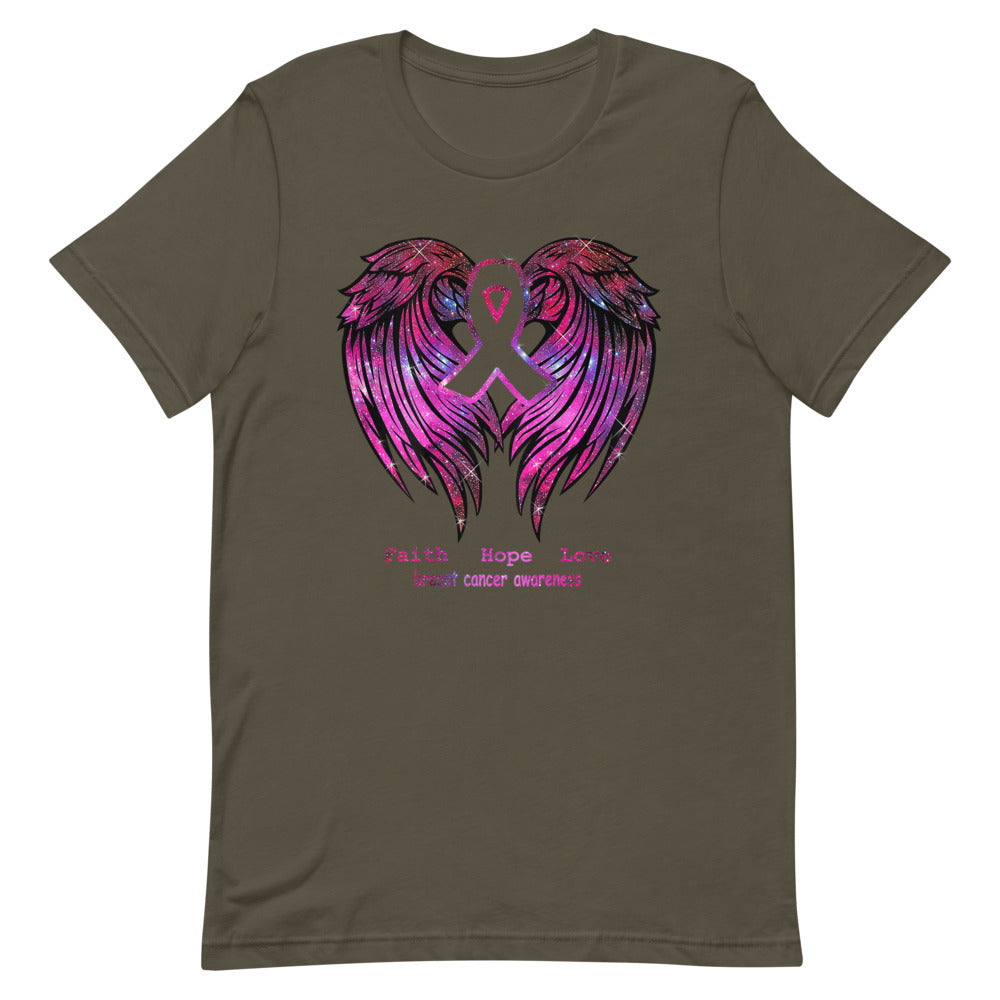 BREAST CANCER AWARENESS HOPE Short-Sleeve Unisex T-Shirt T&L Fashions Boutique