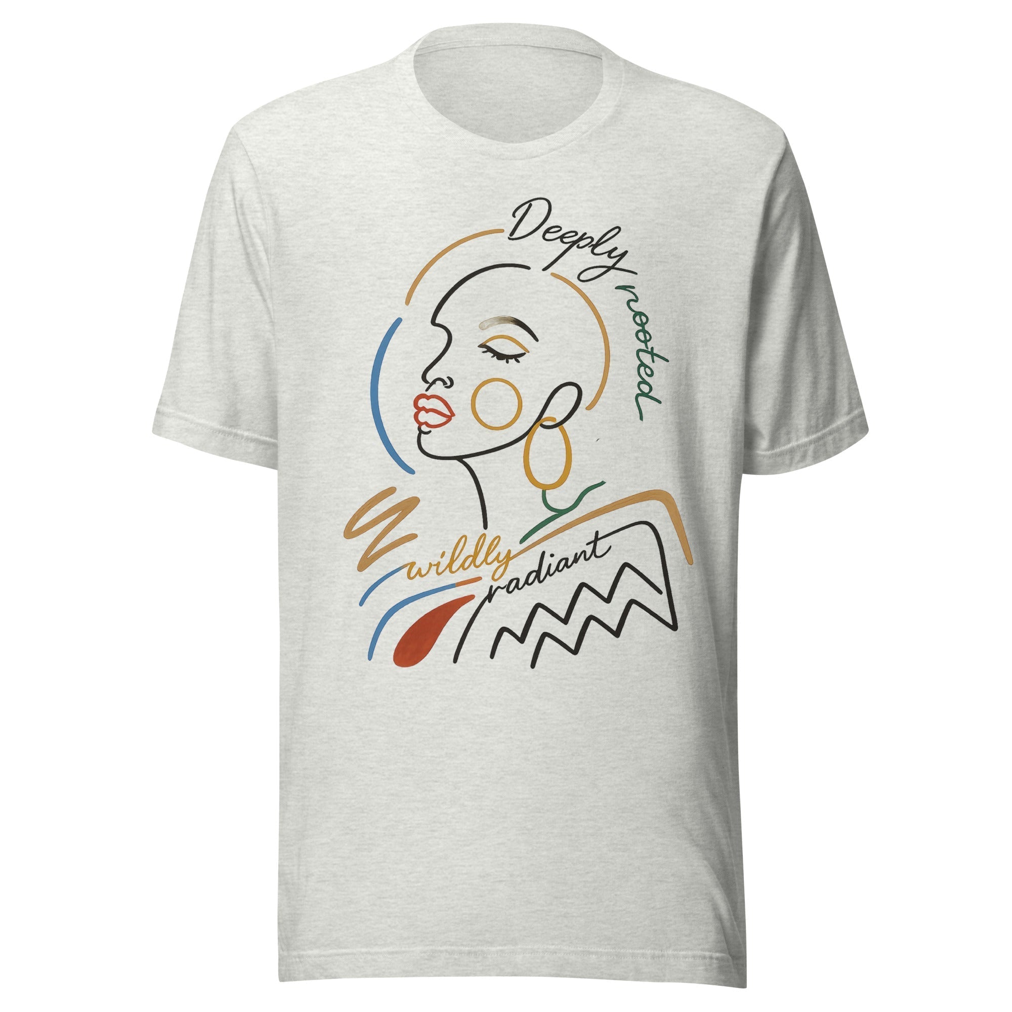 Radiant Graphic Cotton T-shirt Boho Brown