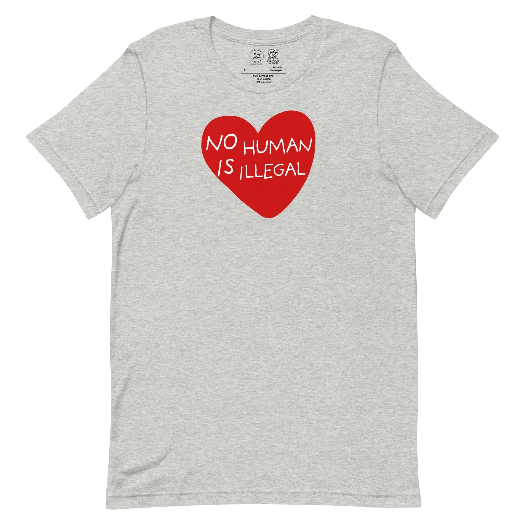 No Human Is Illegal Classic Tee Kind Cotton
