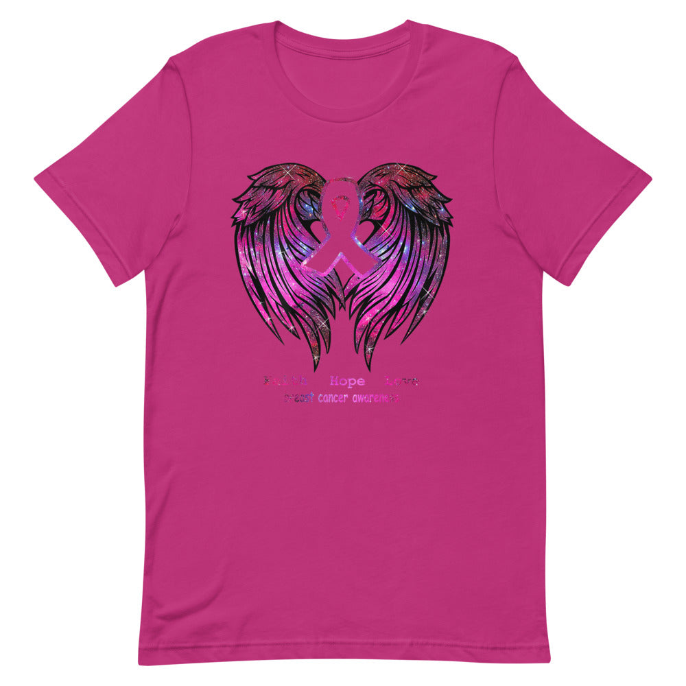 BREAST CANCER AWARENESS HOPE Short-Sleeve Unisex T-Shirt T&L Fashions Boutique