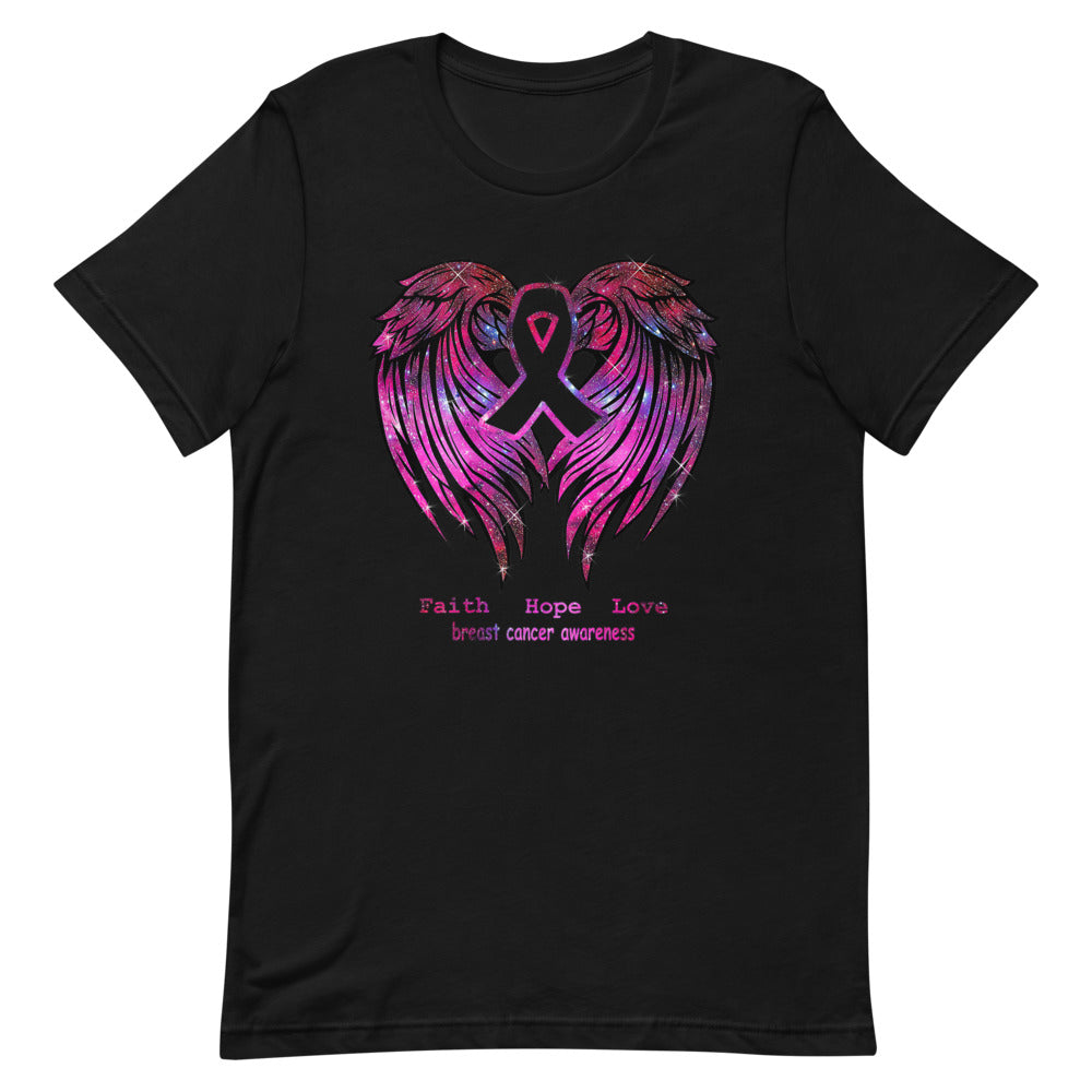 BREAST CANCER AWARENESS HOPE Short-Sleeve Unisex T-Shirt T&L Fashions Boutique