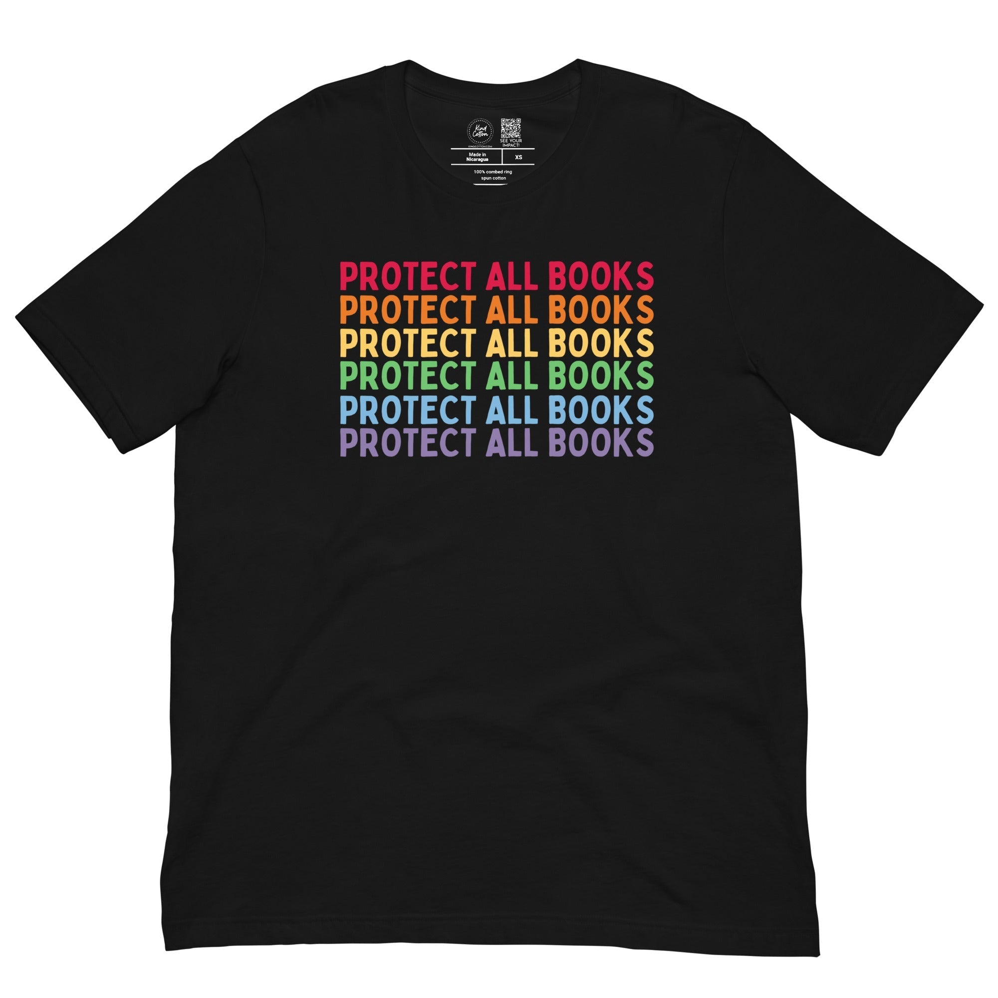 Protect All Books Classic Tee Kind Cotton