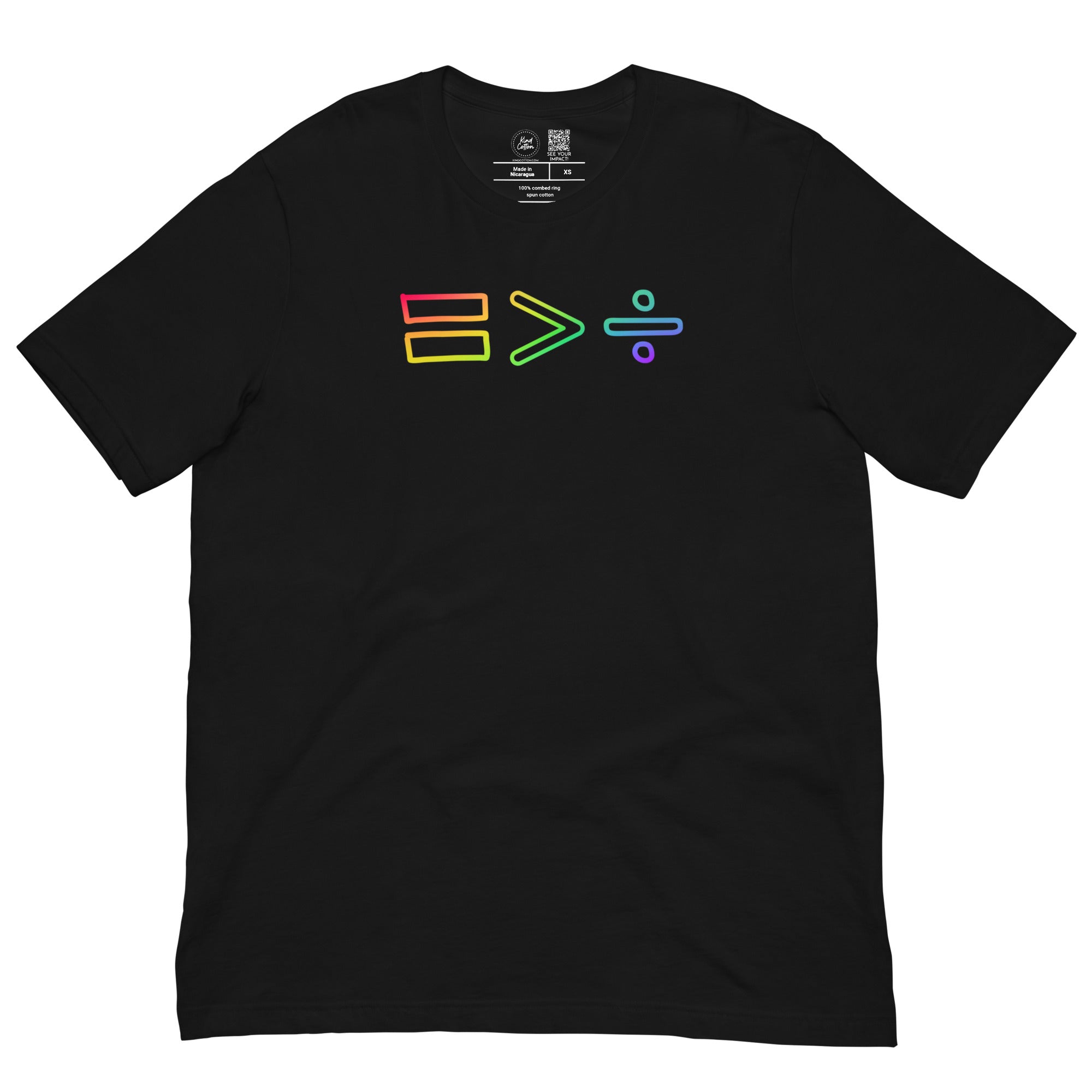 Equality Greater Than Division Classic Tee Kind Cotton