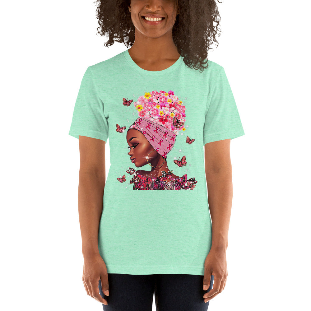 BREAST CANCER AWARENESS BUTTERFLIES Short-Sleeve Unisex T-Shirt T&L Fashions Boutique