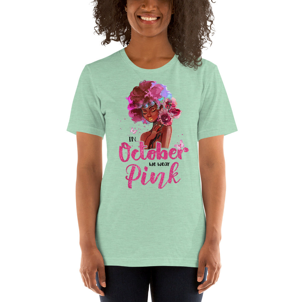 BREAST CANCER AWARENESS OCTOBER PINK Short-Sleeve Unisex T-Shirt T&L Fashions Boutique