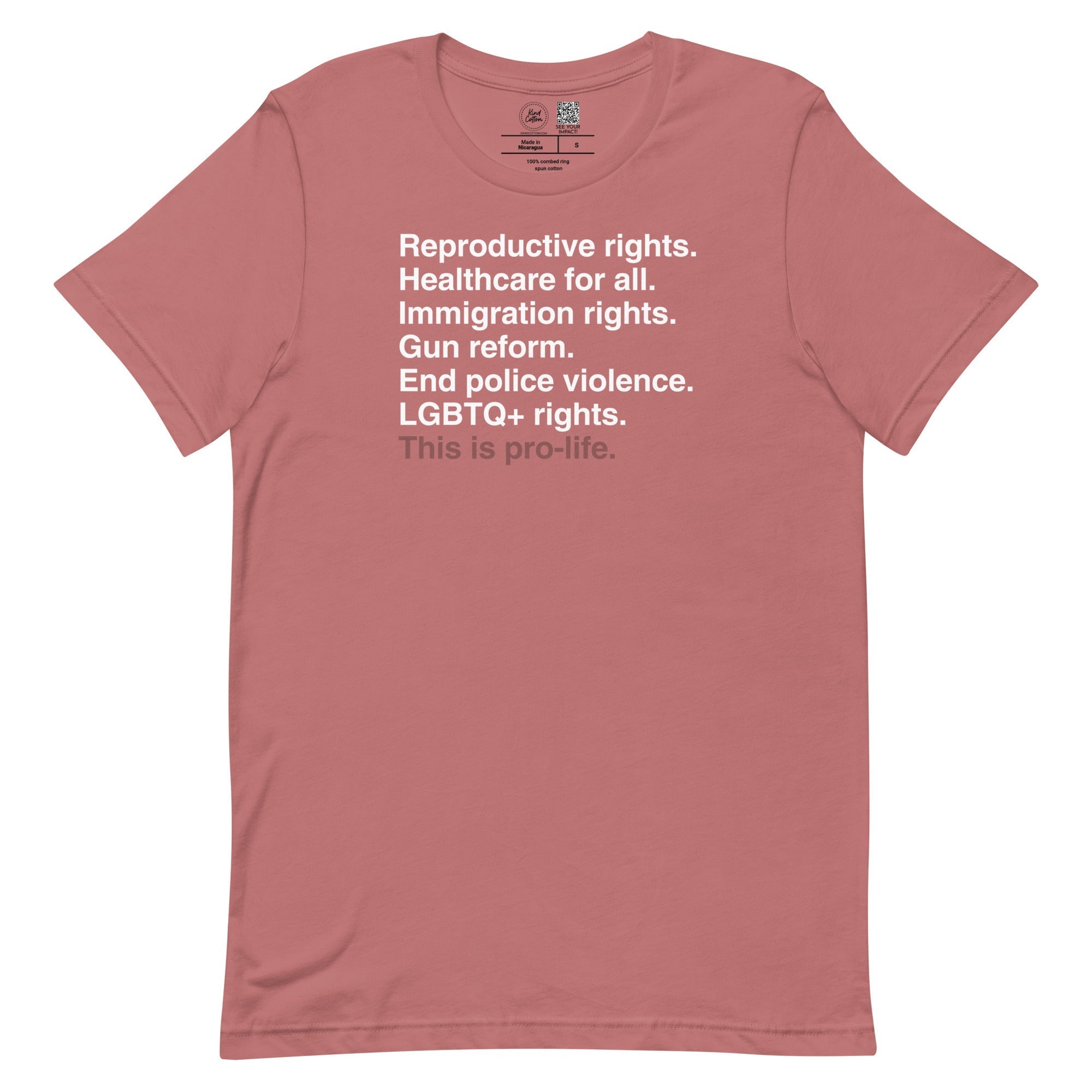 Reproductive Rights Classic Tee Kind Cotton