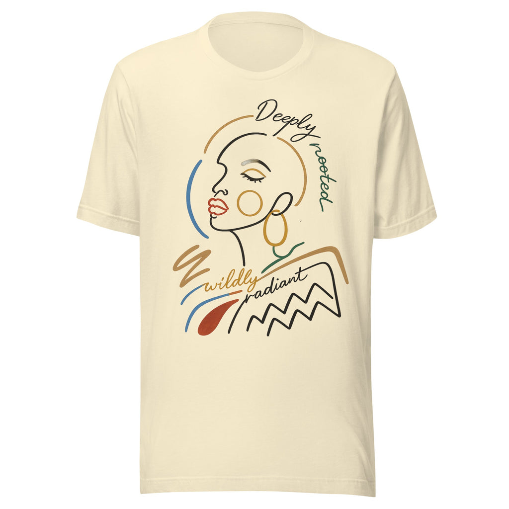 Radiant Graphic Cotton T-shirt Boho Brown