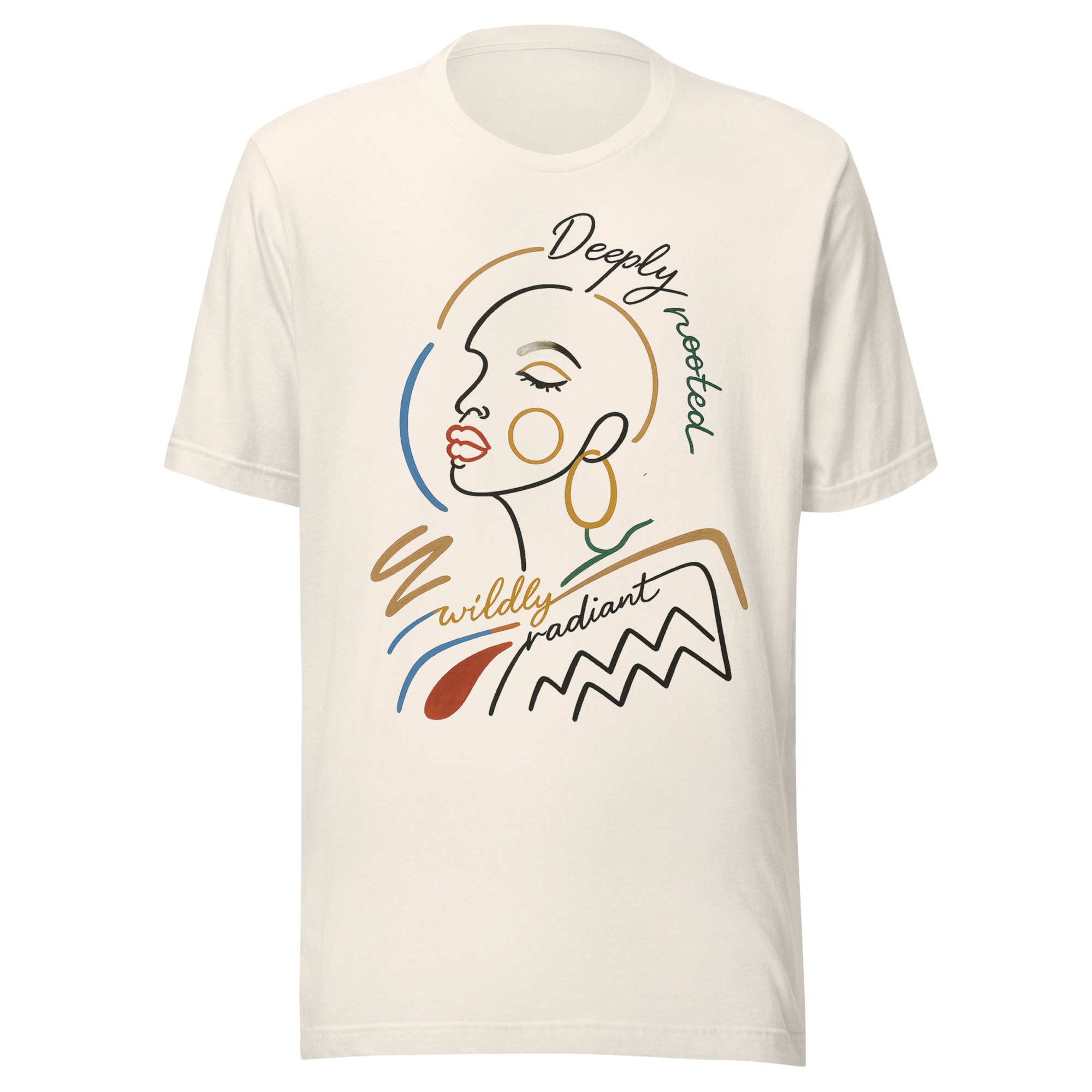 Radiant Graphic Cotton T-shirt Boho Brown