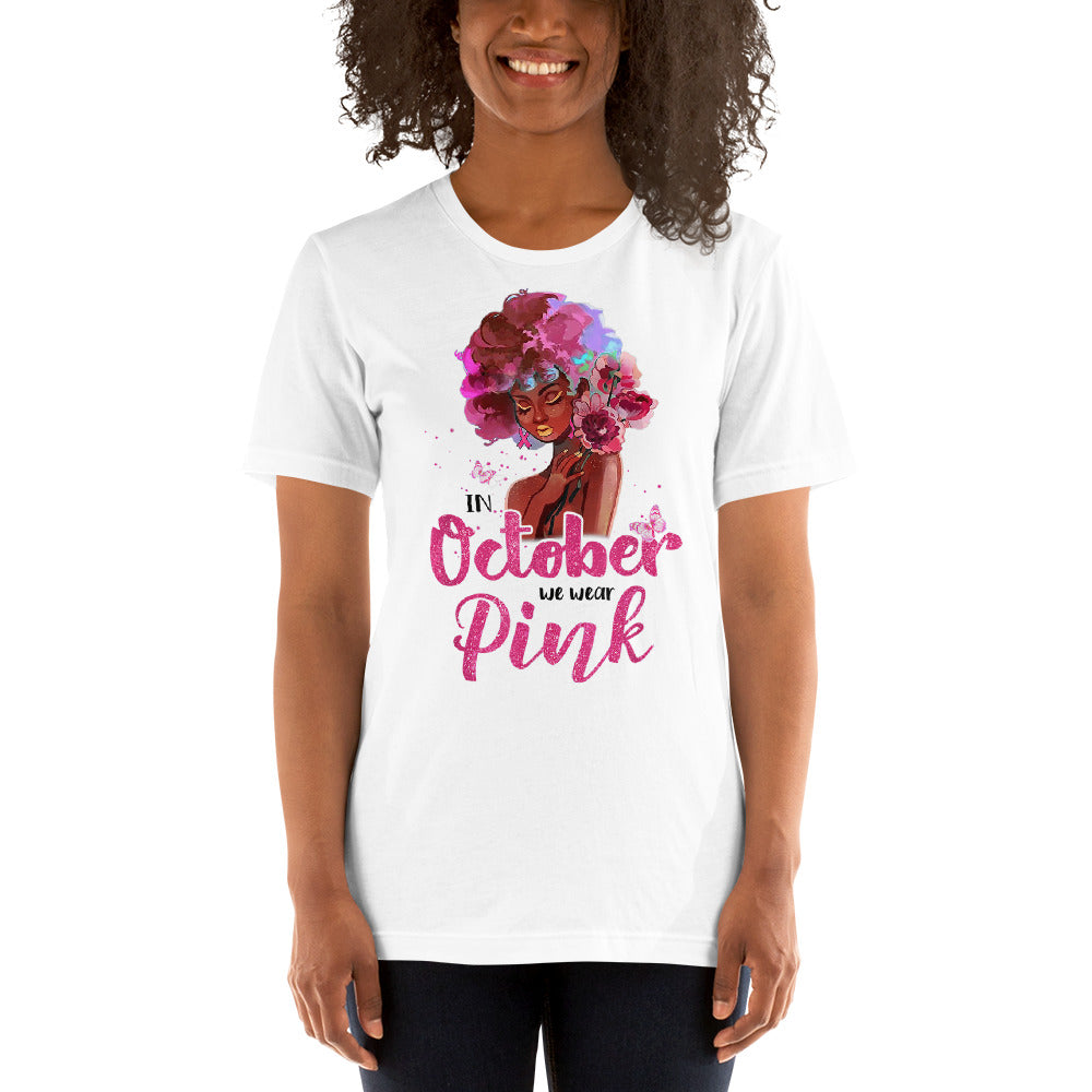 BREAST CANCER AWARENESS OCTOBER PINK Short-Sleeve Unisex T-Shirt T&L Fashions Boutique
