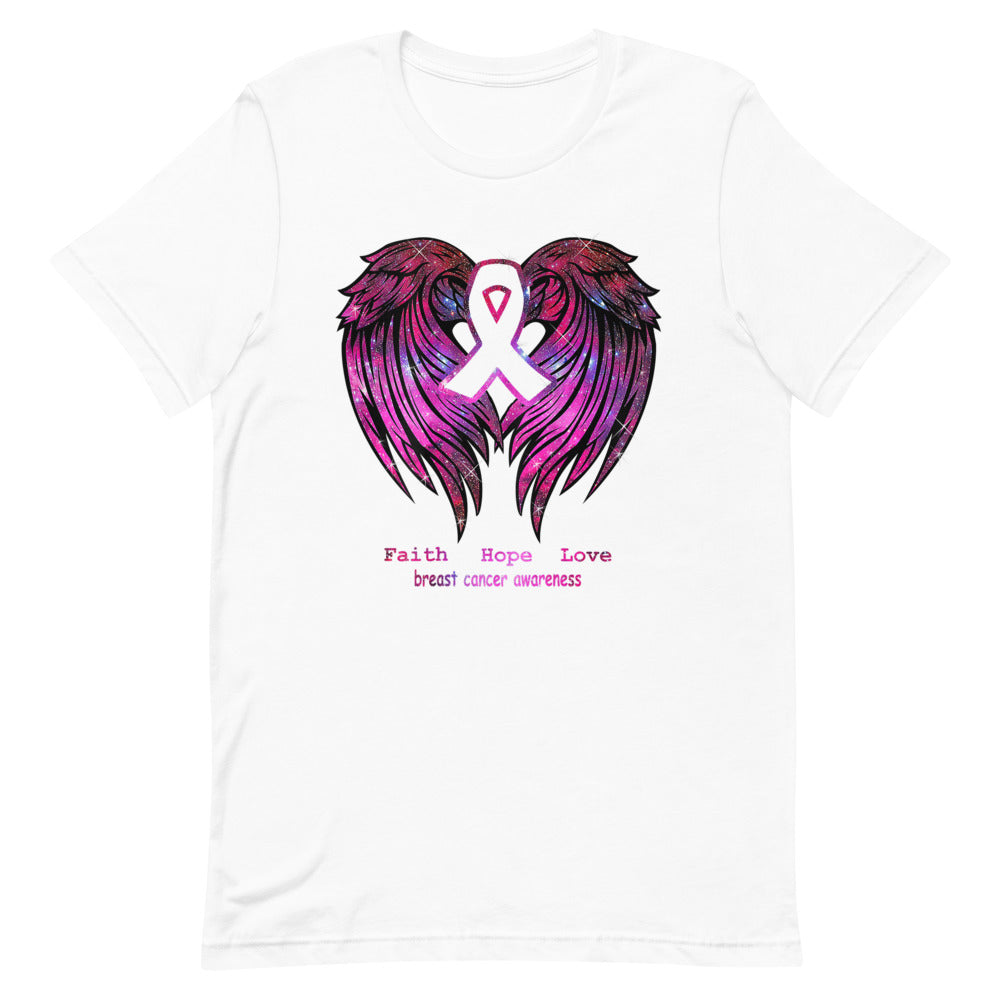BREAST CANCER AWARENESS HOPE Short-Sleeve Unisex T-Shirt T&L Fashions Boutique