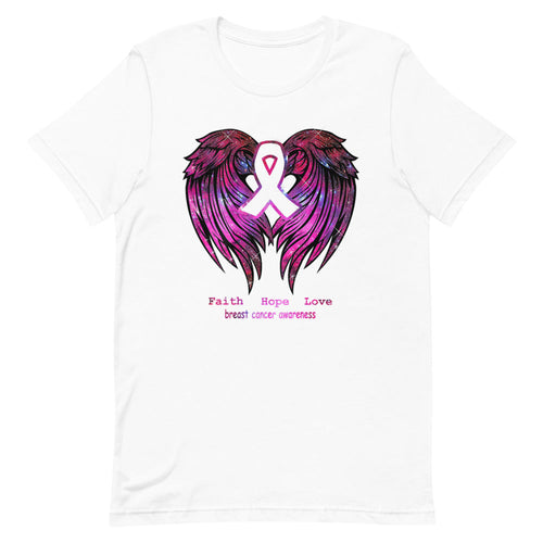 BREAST CANCER AWARENESS HOPE Short-Sleeve Unisex T-Shirt T&L Fashions Boutique