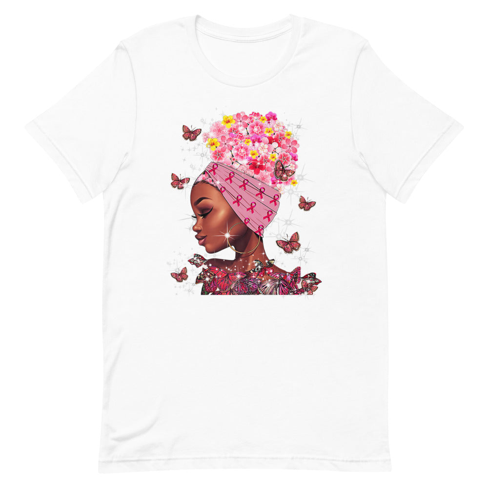 BREAST CANCER AWARENESS BUTTERFLIES Short-Sleeve Unisex T-Shirt T&L Fashions Boutique