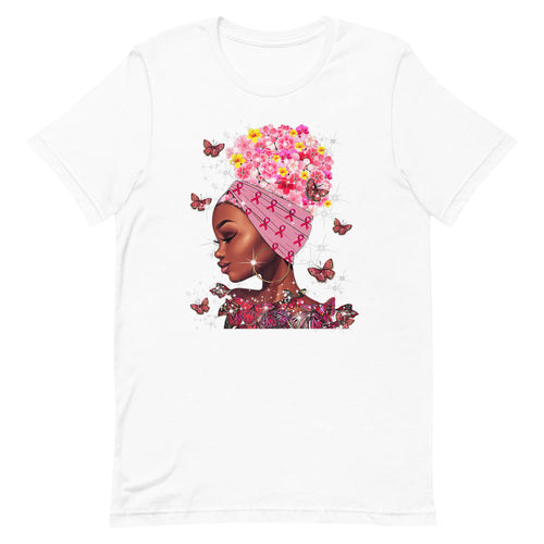 BREAST CANCER AWARENESS BUTTERFLIES Short-Sleeve Unisex T-Shirt T&L Fashions Boutique
