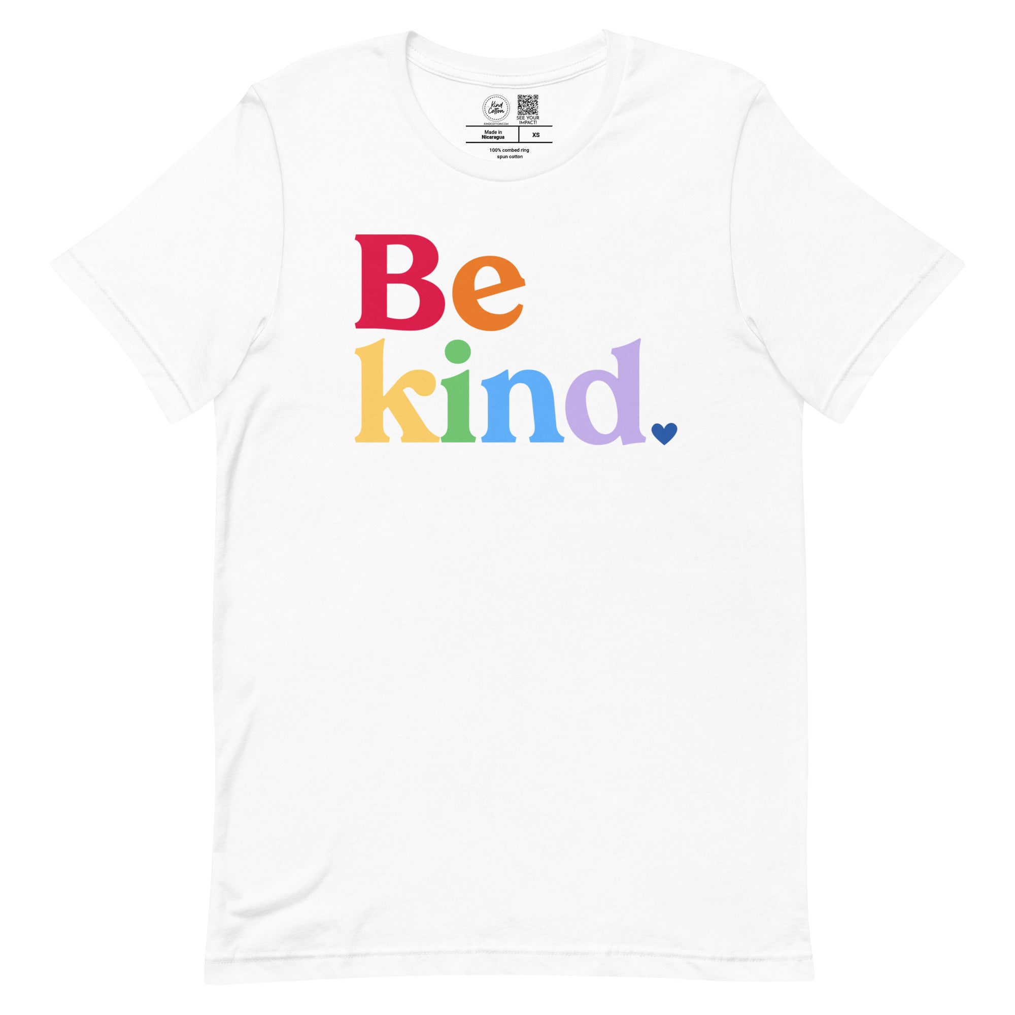 Be Kind Rainbow Classic Tee Kind Cotton