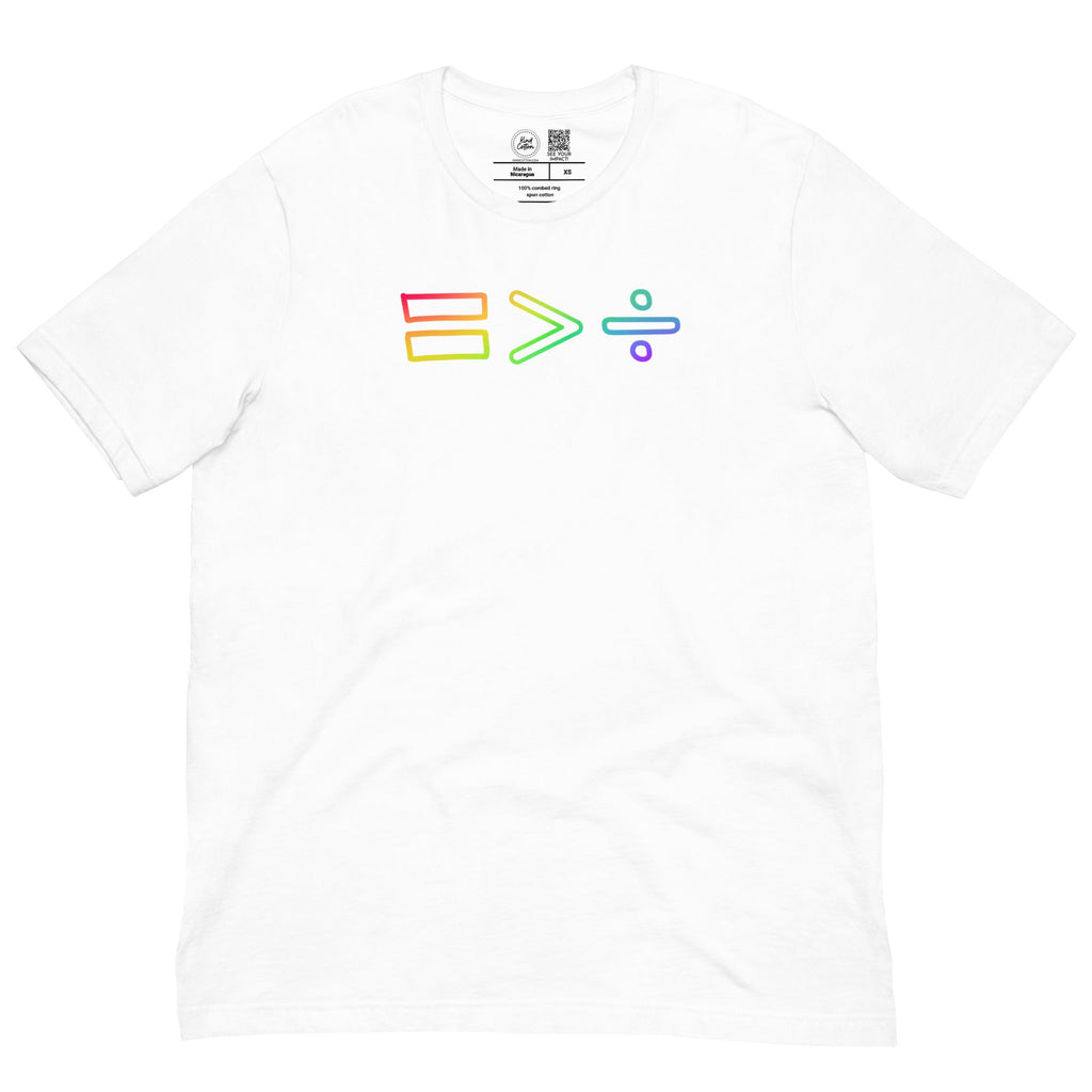 Equality Greater Than Division Classic Tee Kind Cotton