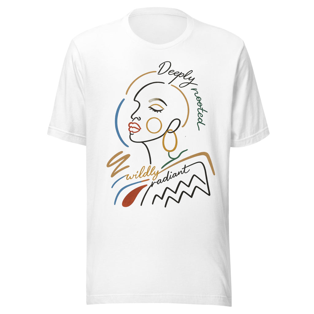 Radiant Graphic Cotton T-shirt Boho Brown