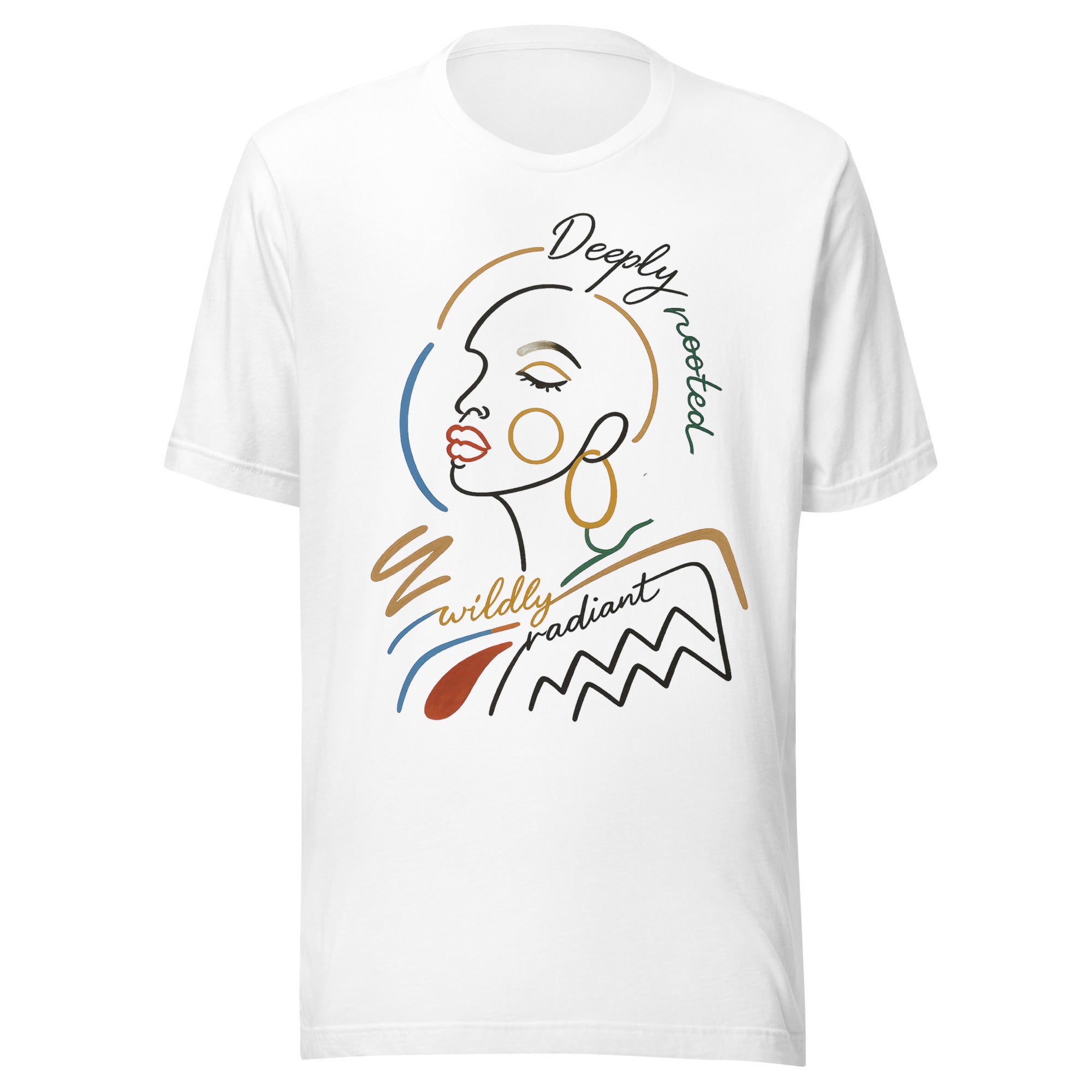 Radiant Graphic Cotton T-shirt Boho Brown