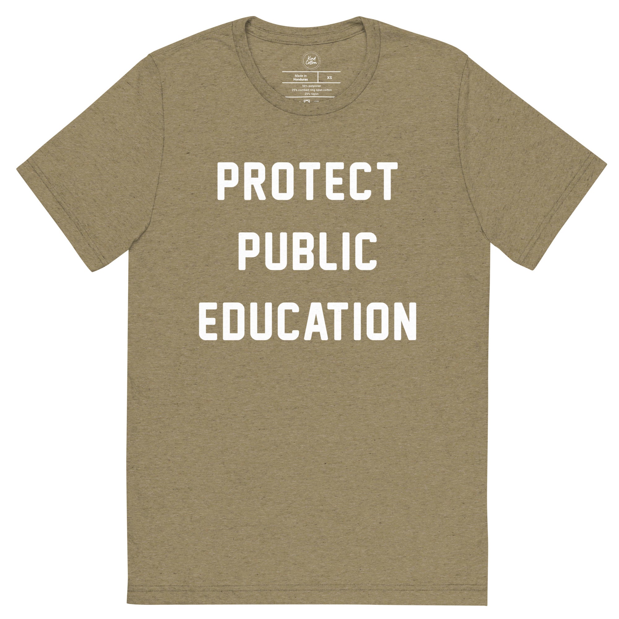 Protect Public Education Classic Tee Kind Cotton