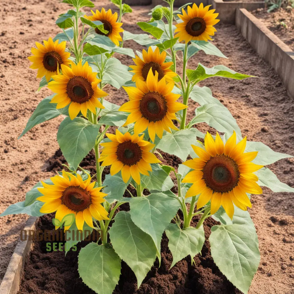 Vibrant Chocolate Sunflower Seeds - Grow Stunning Sunflowers with Rich Chocolate Petals organicindiaseeds
