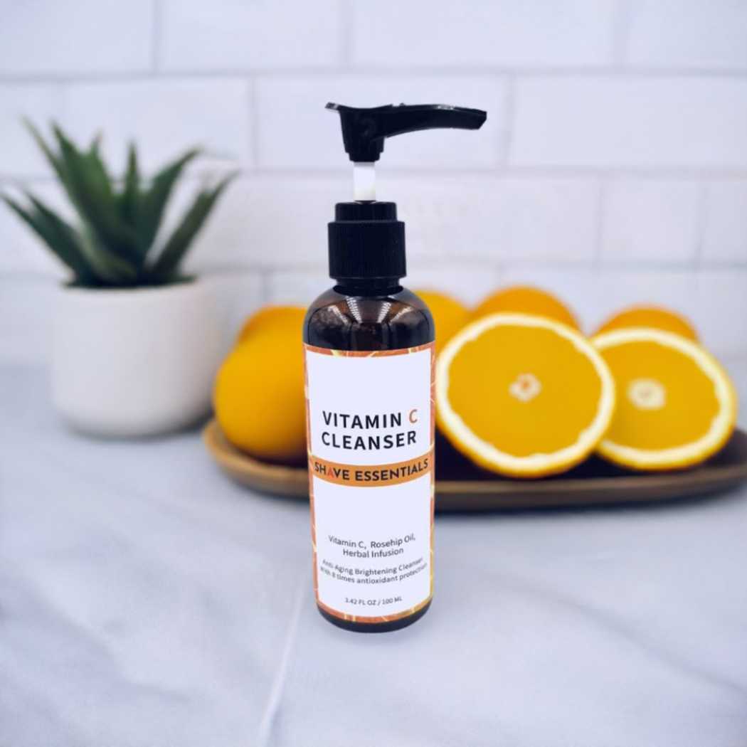 Gentle Vitamin C Facial Cleanser for Anti-Aging Skincare Shave Essentials